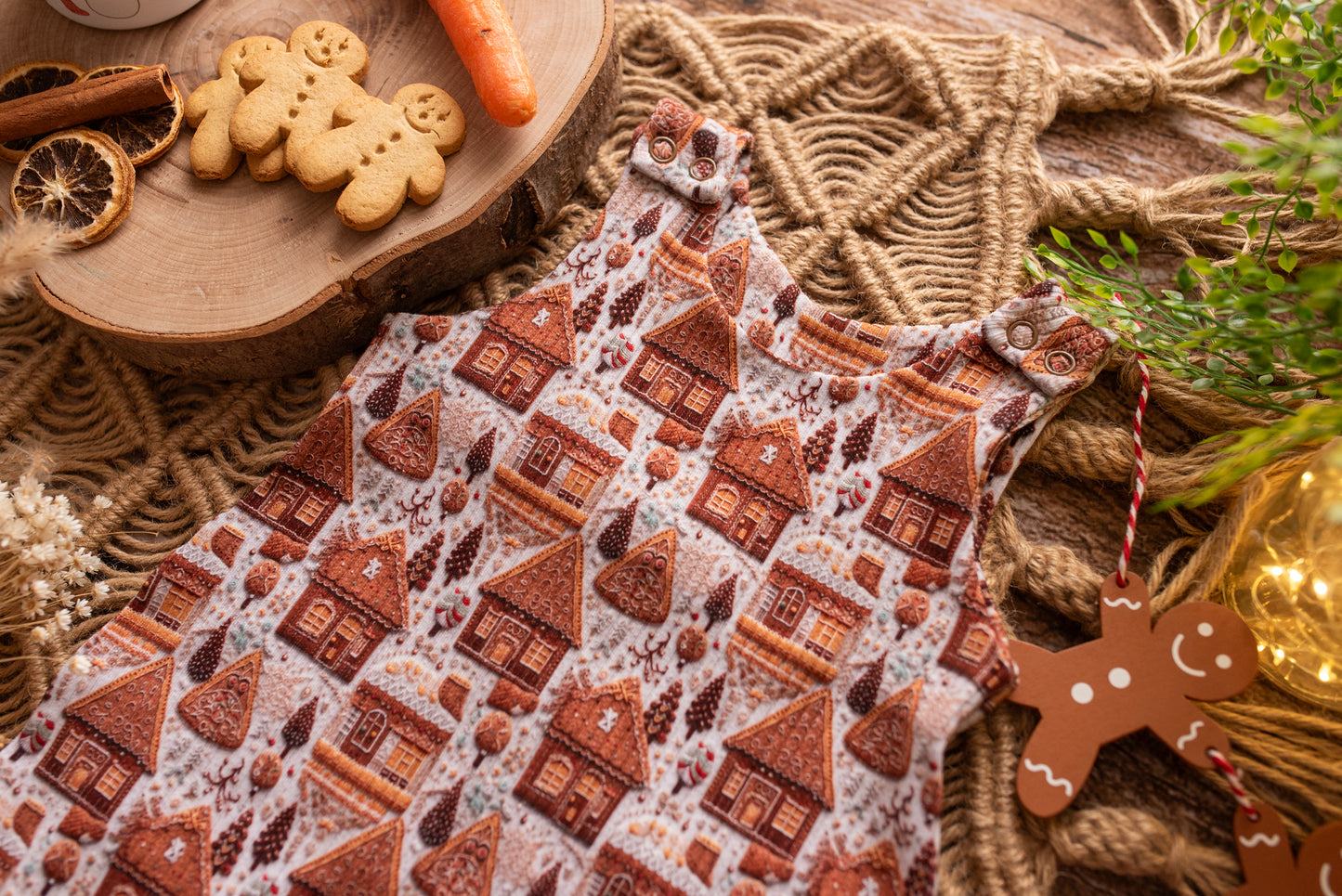 Gingerbread Lane Overalls