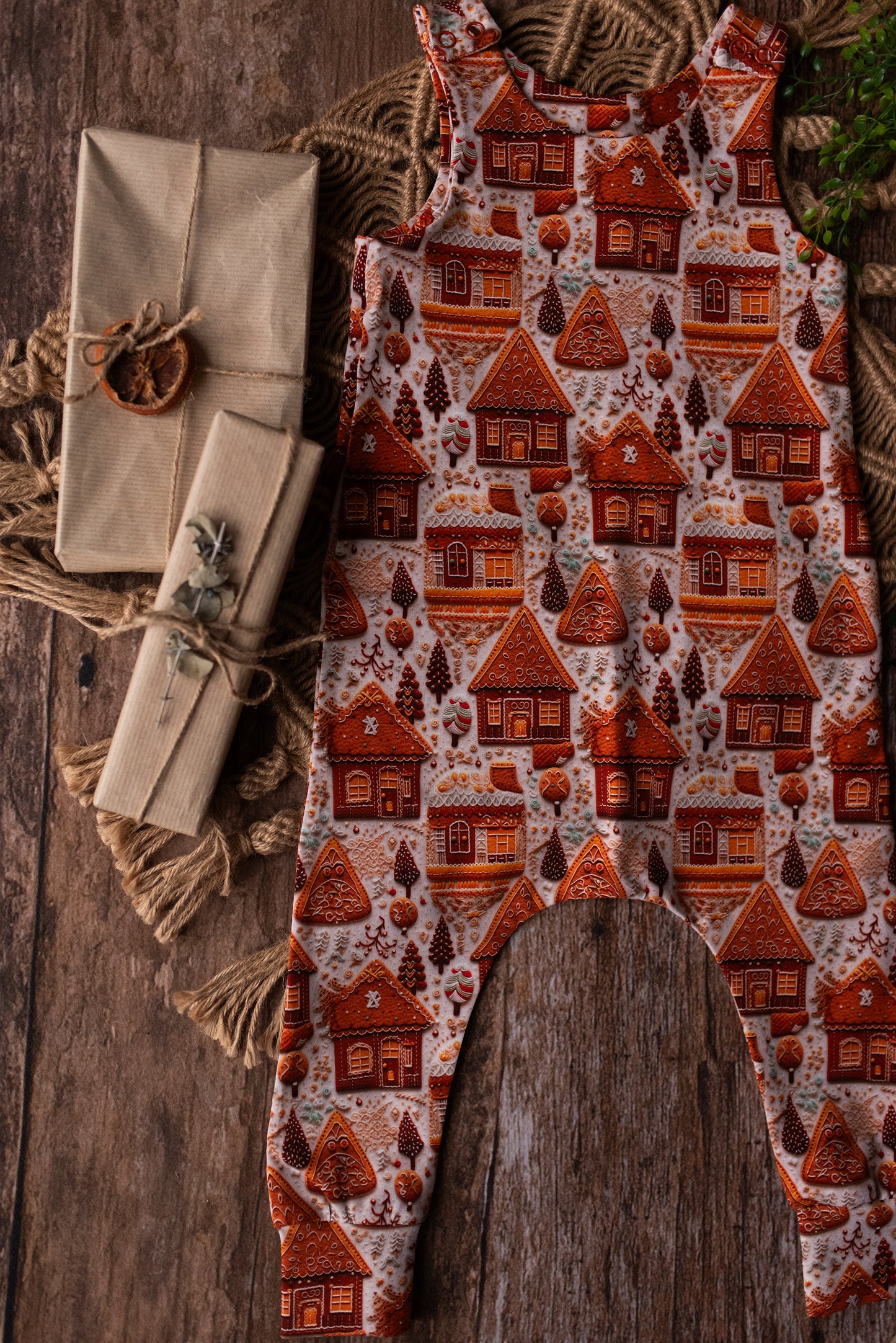 Gingerbread Lane Overalls