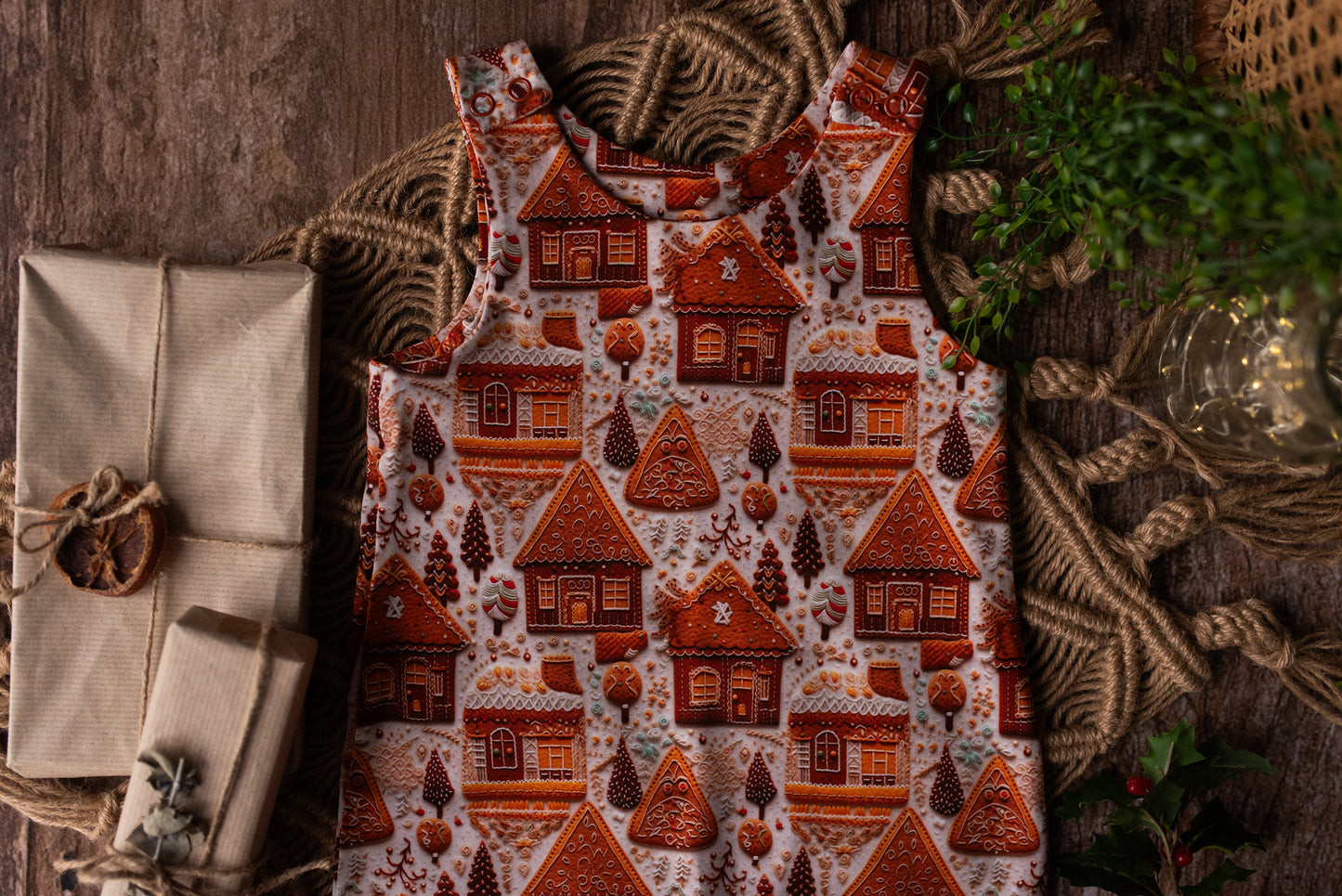 Gingerbread Lane Overalls