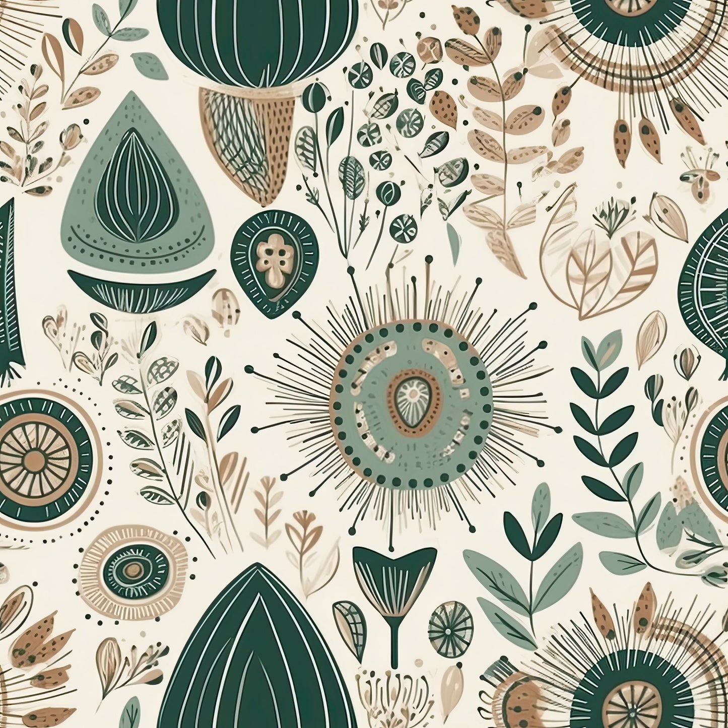 Boho Sprigs Dungarees 2-3 Years