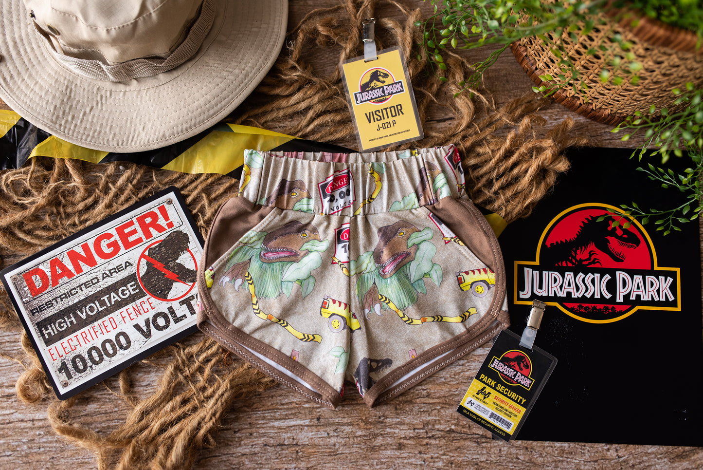 3-4 years Life Finds a Way Retro Shorties