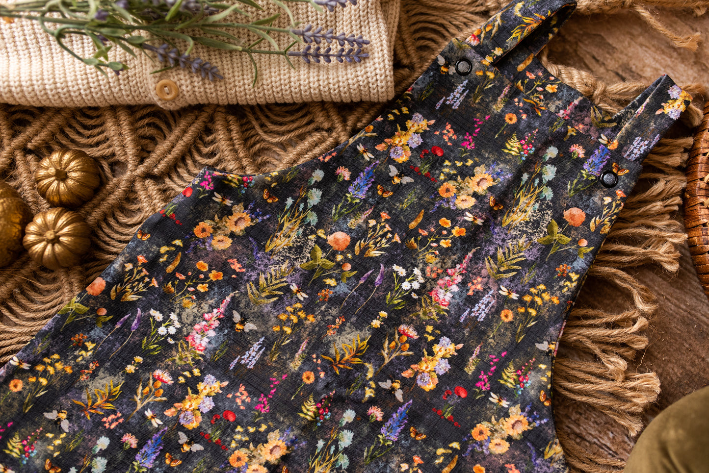 Fall Flora Dungarees
