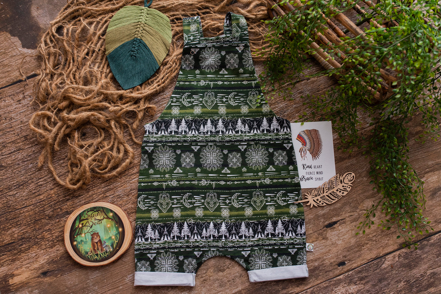 Tribe of Earth Shortie Dungarees