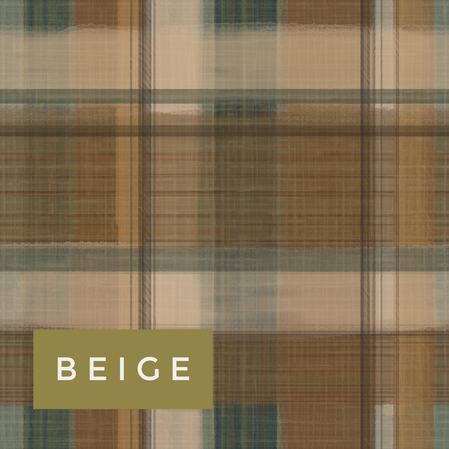 Beige Tartan Head Bow Newborn