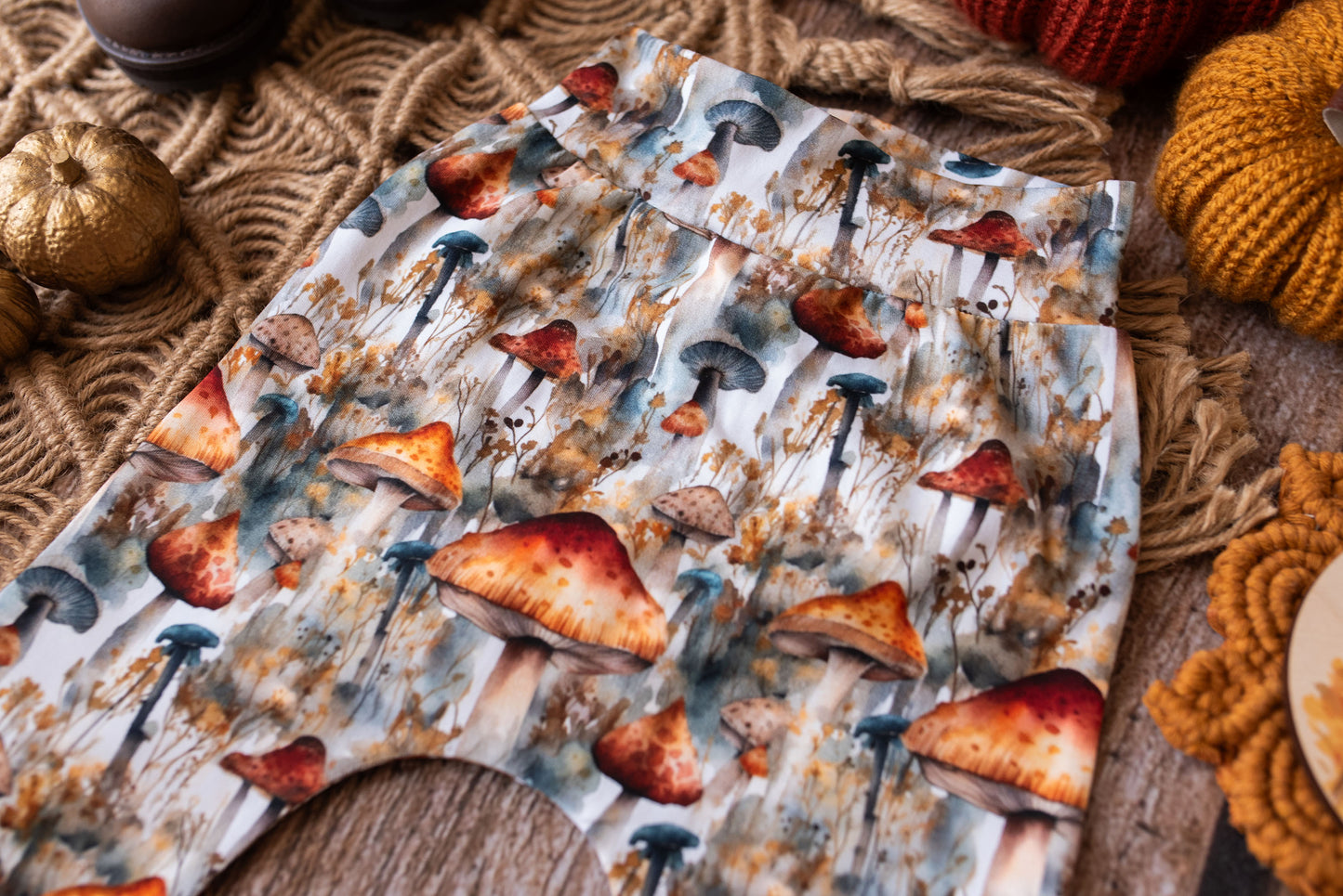 Toadstool Tundra Harem Leggings 8-10 Years