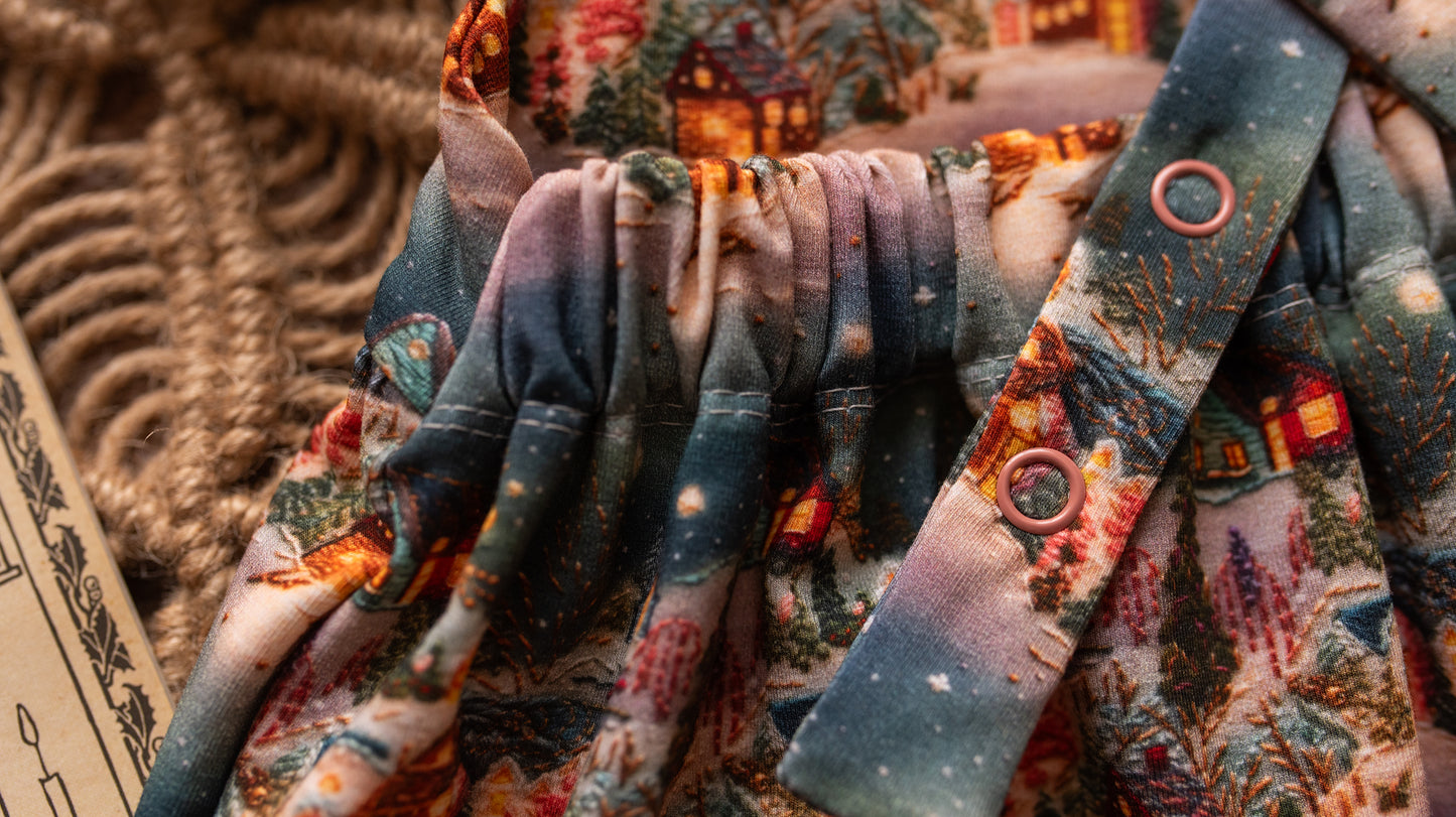 Christmas Village Pinafore Dress 18-24 months