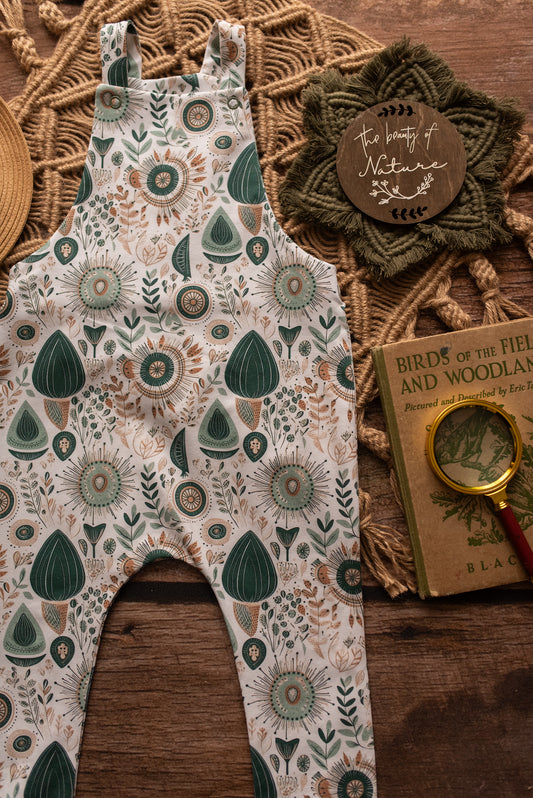 Boho Sprigs Dungarees 2-3 Years