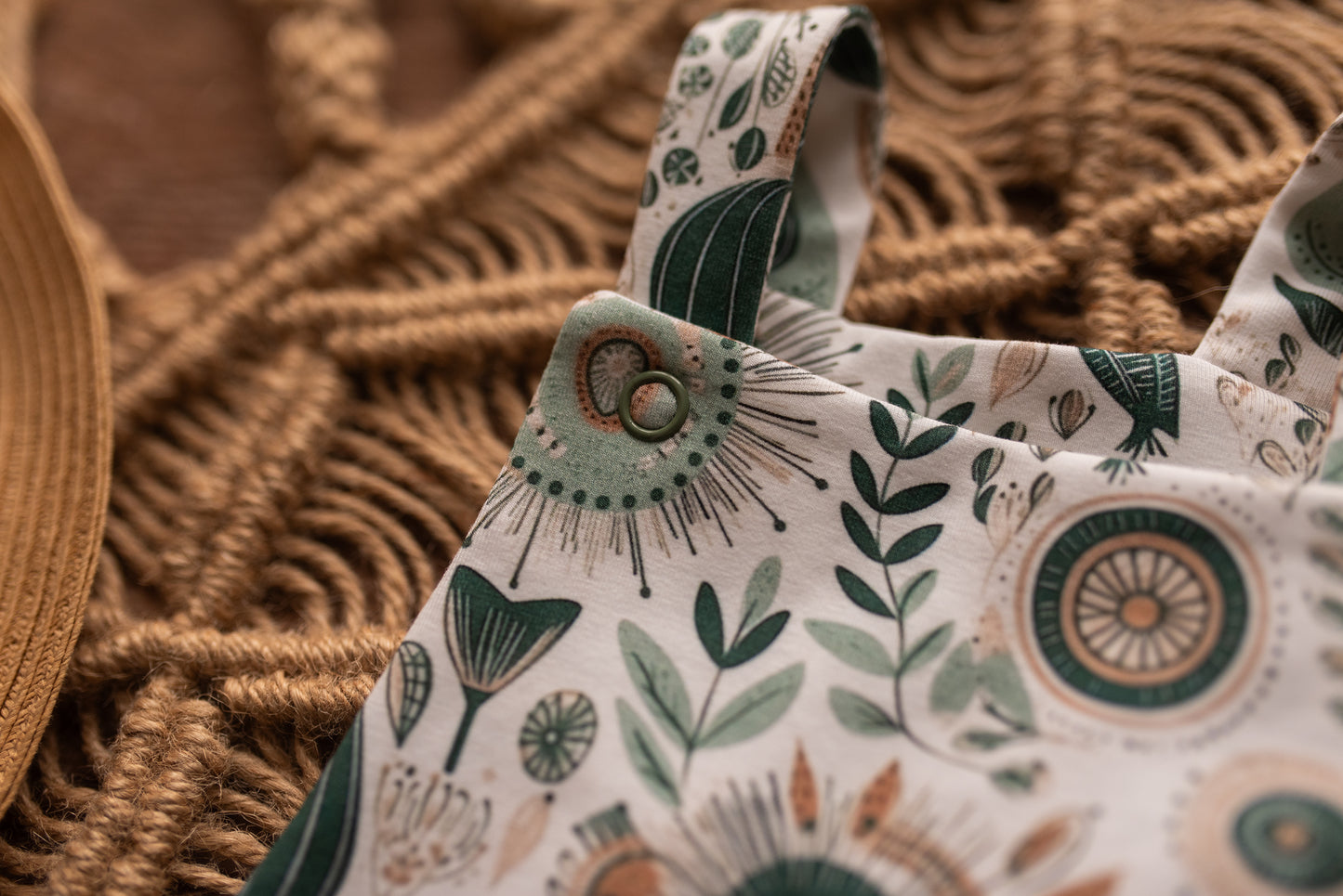 Boho Sprigs Dungarees 2-3 Years