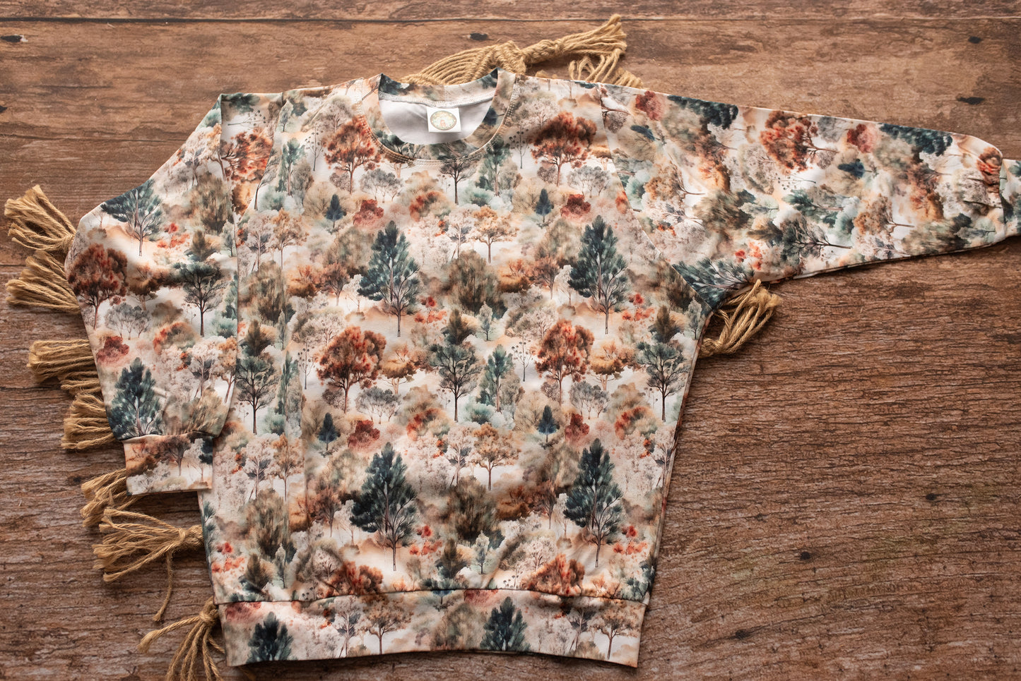 Arboreal Autumn Lounge Sweater 10-12 Years