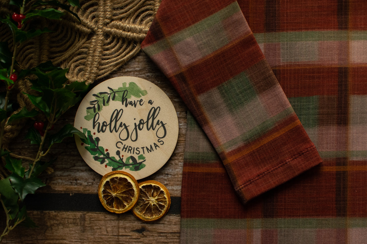 Festive Tartan T-Shirt Long Sleeve 9-12 months