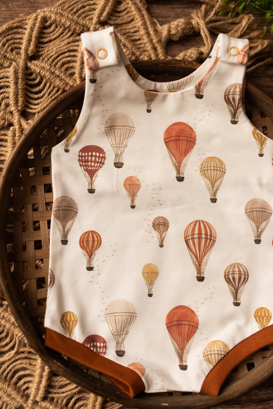 Vintage Balloons Bummie Romper