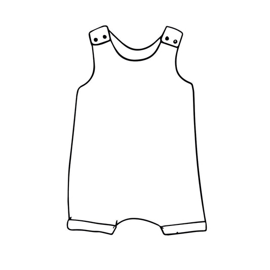 Hands of Time Shortie Overalls