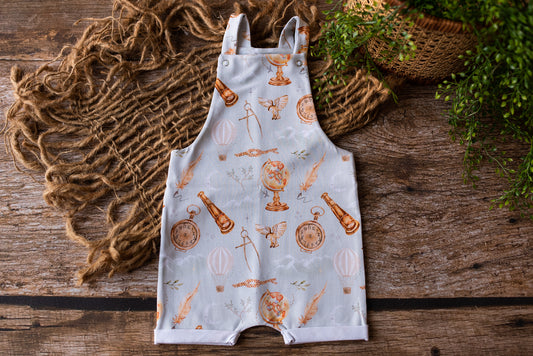 18-24 months An Explorer's Tale Shortie Dungarees