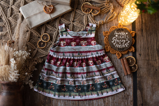 Magical Christmas Fairisle Pinny Dress