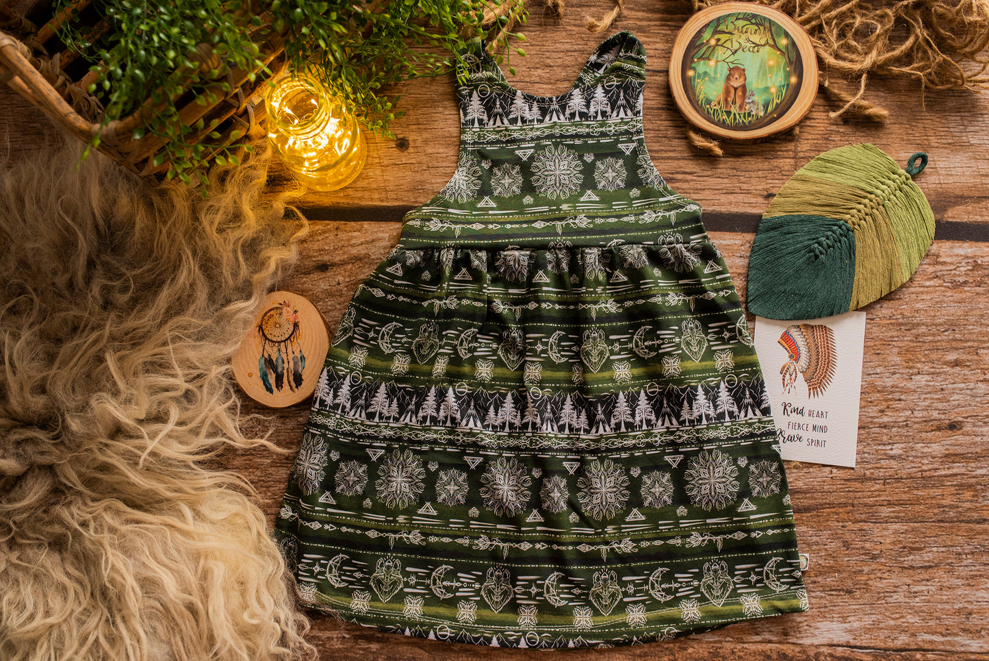 Tribe of Earth Pinafore Dress