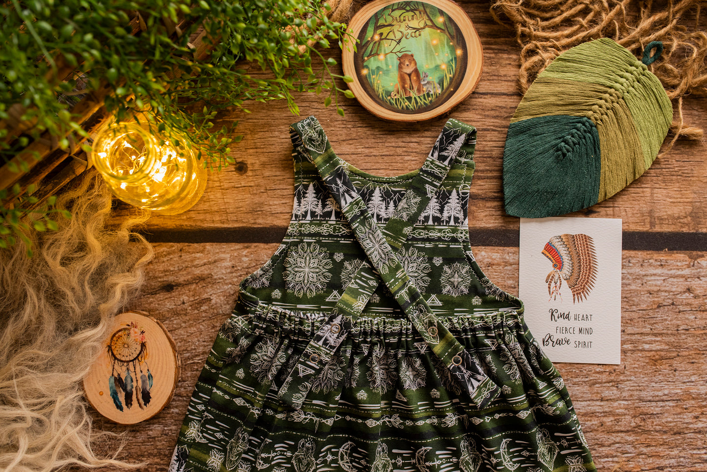 Tribe of Earth Pinafore Dress