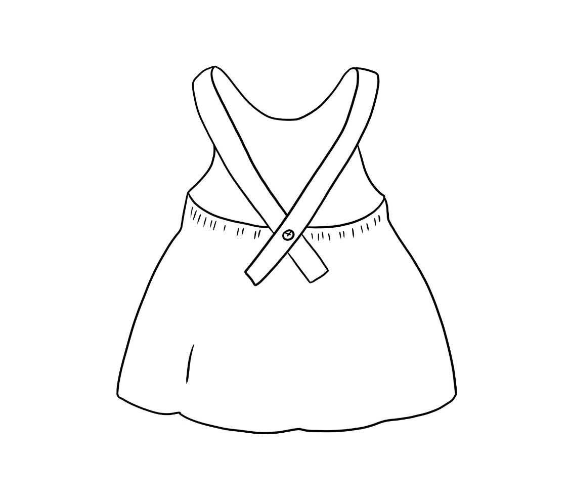 Hands of Time Pinafore Dress